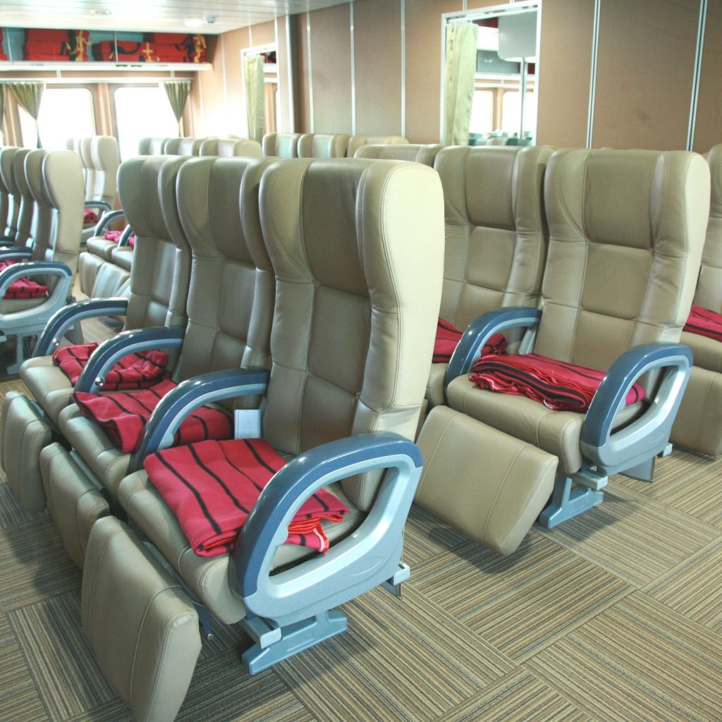 Cận cảnh những chiếc ghế VIP của 03 con tàu Côn Đảo Express – Tàu cao tốc Côn Đảo Express